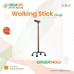 Adjustable Walking Stick Four Legs