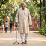 Buy Adjustable 4-Leg Walking Stick – Lightweight & Anti-Slip Quad Cane