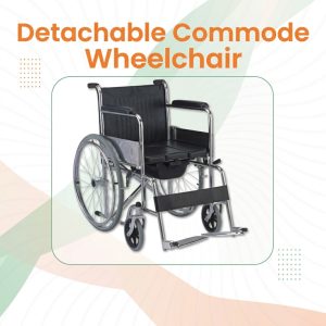 Types of wheelchairs - detachable commode wheelchair for home care